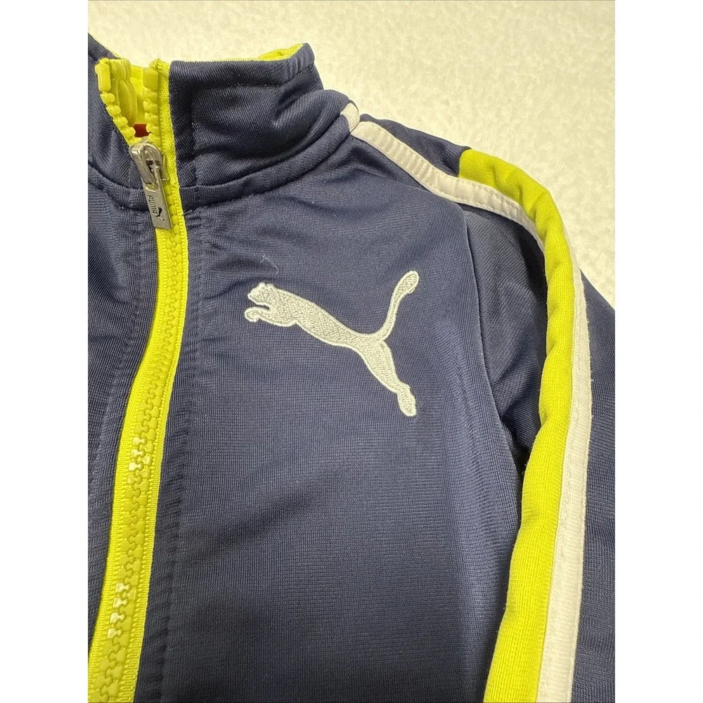 PUMA‎ KIDS Boys' Separates Full Zip Track Jacket Blue Depths M NWT